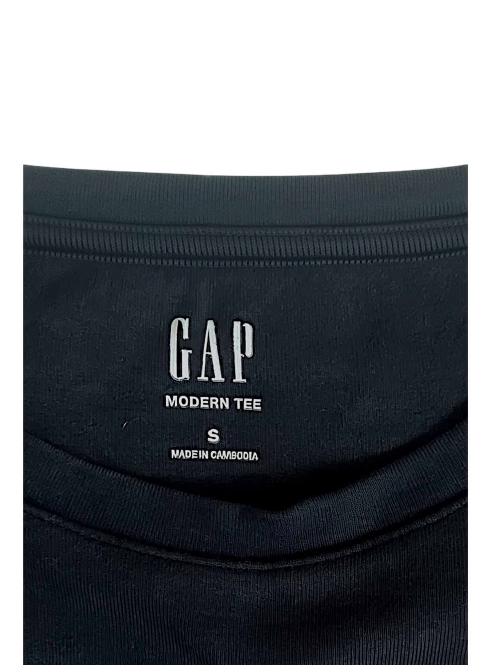 GAP Black Crewneck Short Sleeve Tee - Women's - Picture 3 of 4